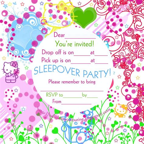 sleepover invitations|free printable sleepover invitations.